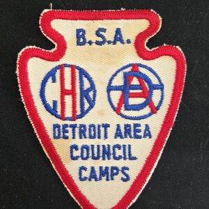 BSA Detroit Area Council Camps Patch 1950